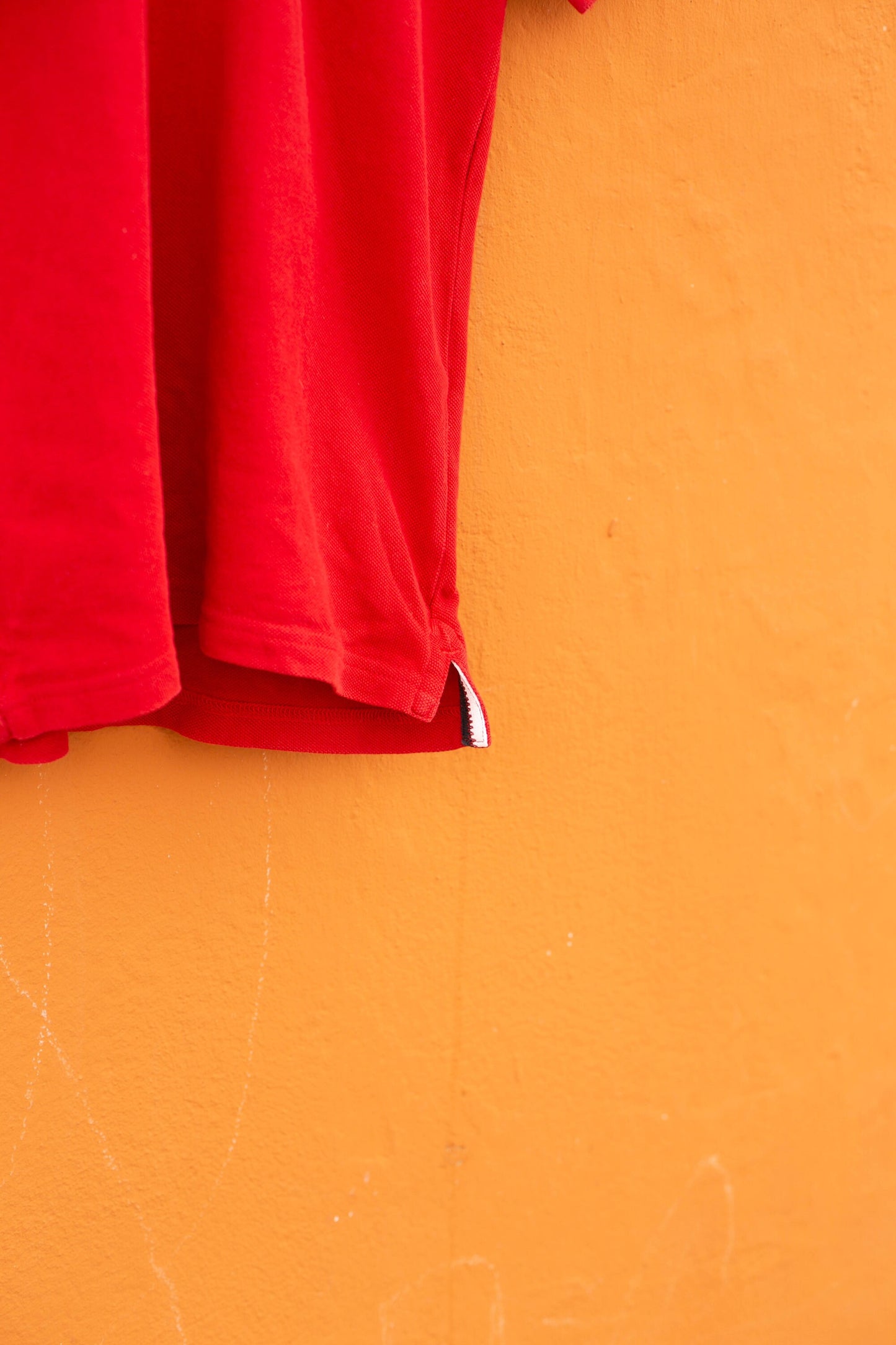 Tommy Hilfiger Kids' Red Polo Shirt — back view
