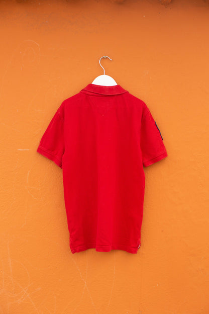 Tommy Hilfiger Kids' Red Polo Shirt — additional view 7