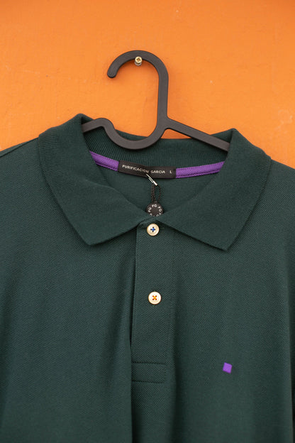 Dark Green Long Sleeve Polo Shirt — additional view 10