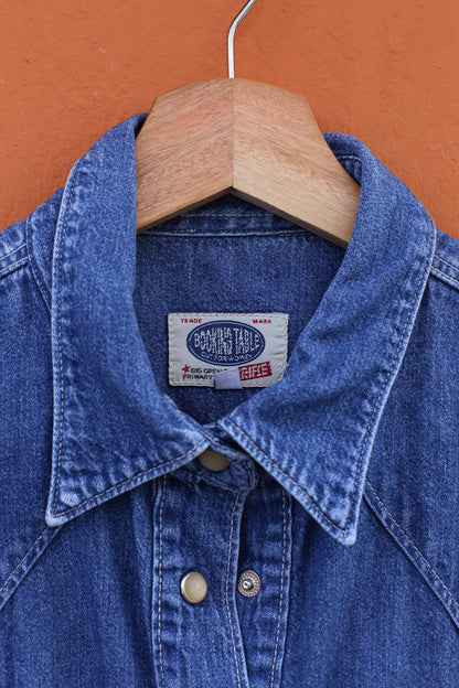 90s Classic Denim Button-Up Shirt for Women — additional view 10
