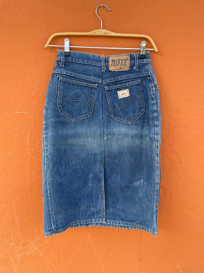 Rifle Vintage High Waist Denim Skirt — additional view 9