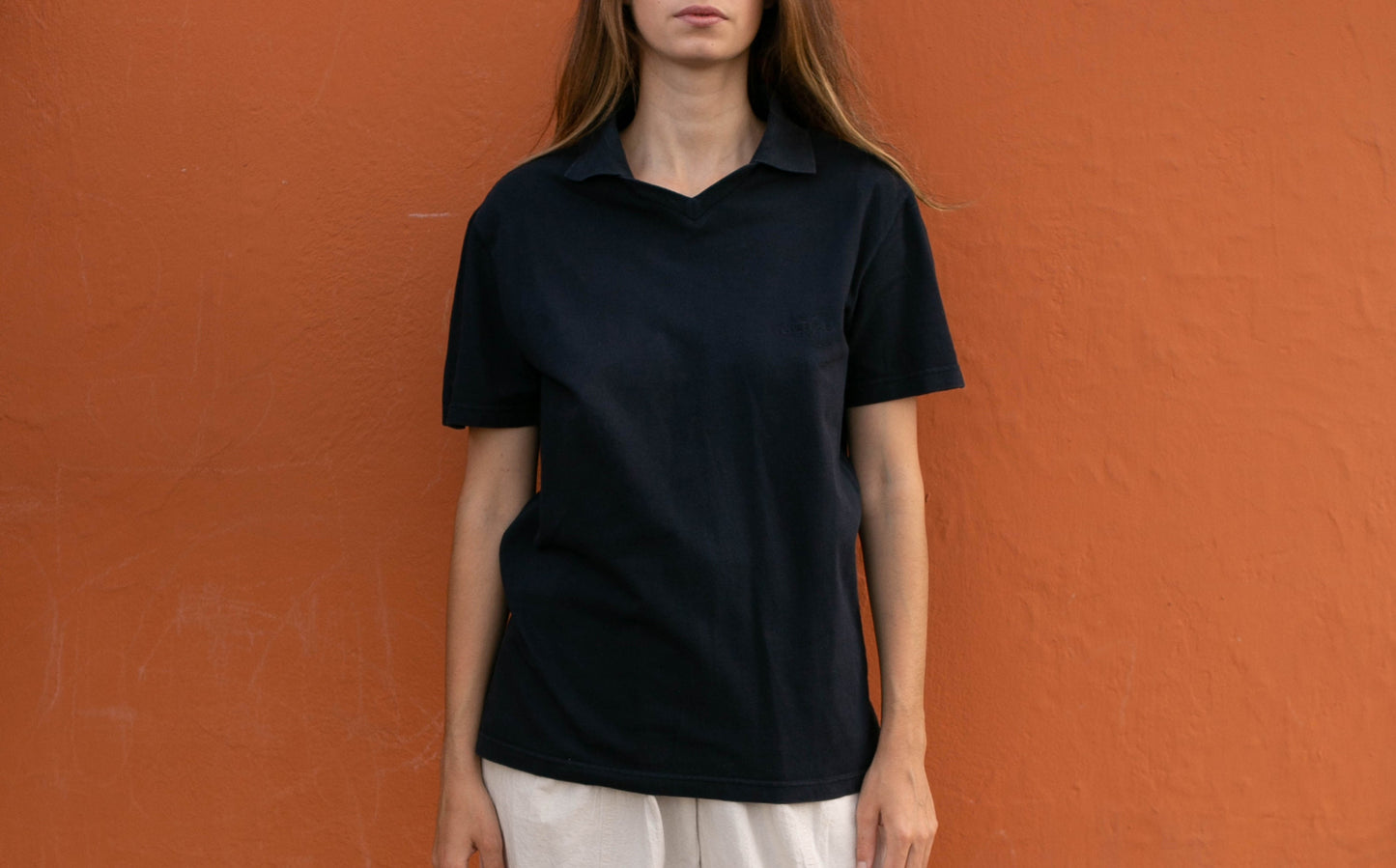 Armani Jeans Classic Black short, Casual Chic Designer Top