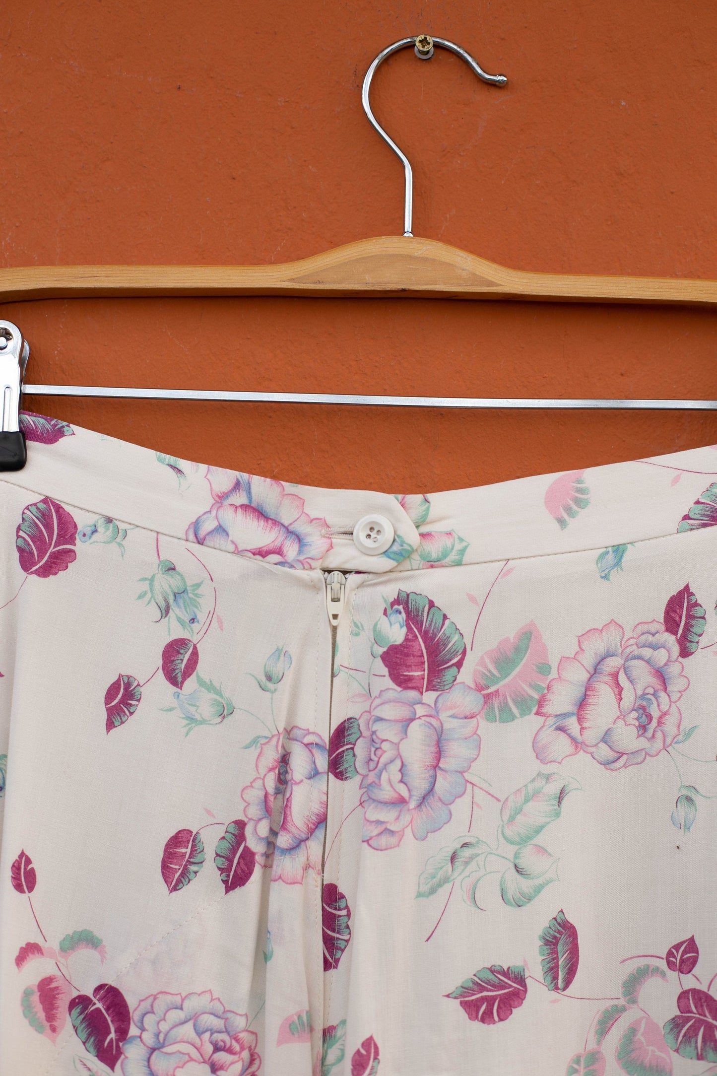 Miss Lagote Floral Maxi Skirt - Romantic Rose Print, Flowy Design, Cottage core long skirt, Elegant high waist skirt