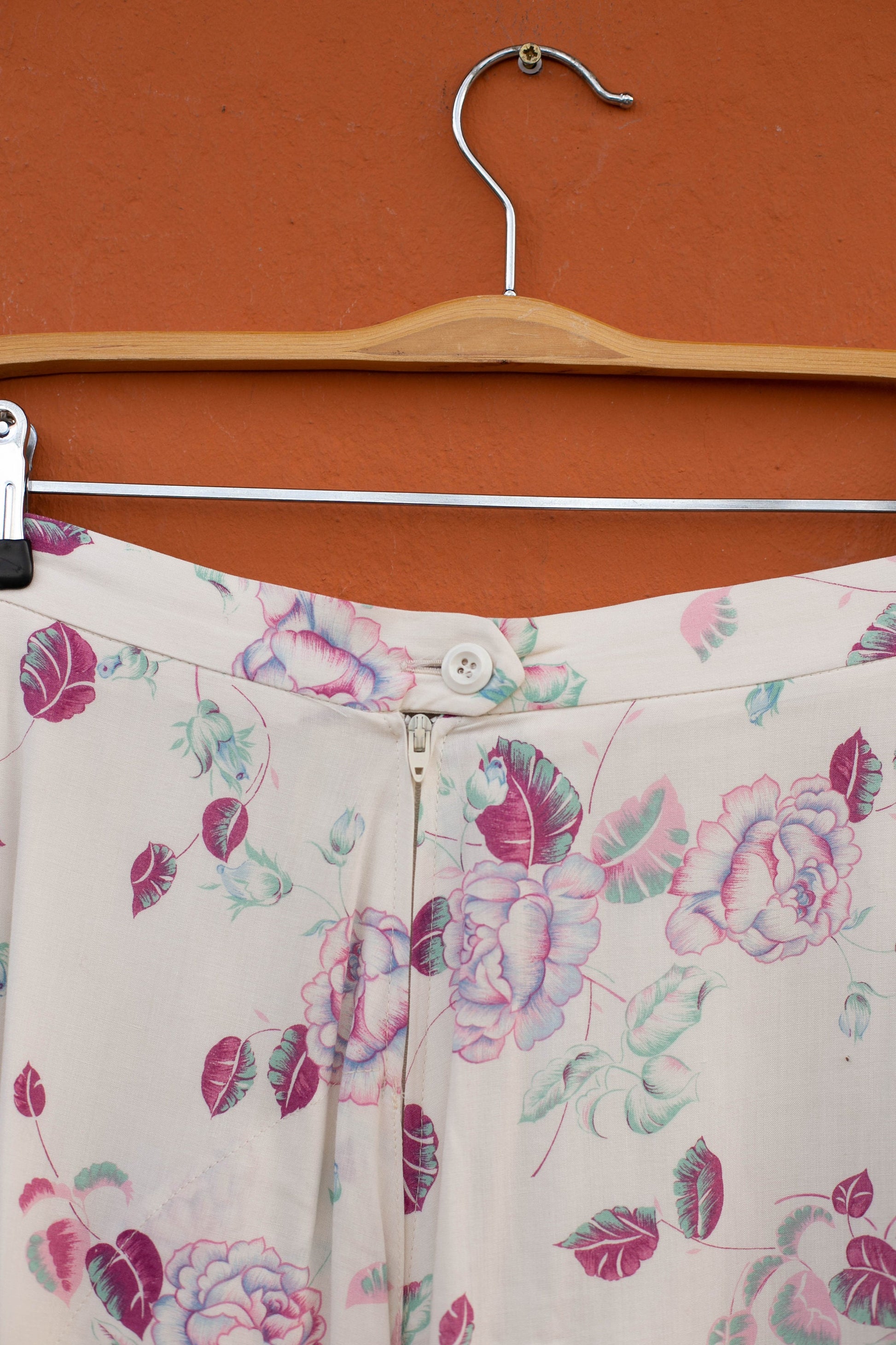 Miss Lagote Floral Maxi Skirt - Romantic Rose Print, Flowy Design, Cottage core long skirt, Elegant high waist skirt