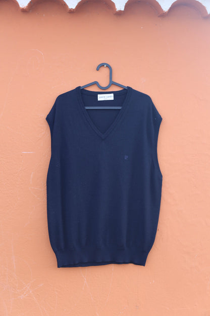 Navy Vintage Wool Blend Sweater Vest — additional view 7