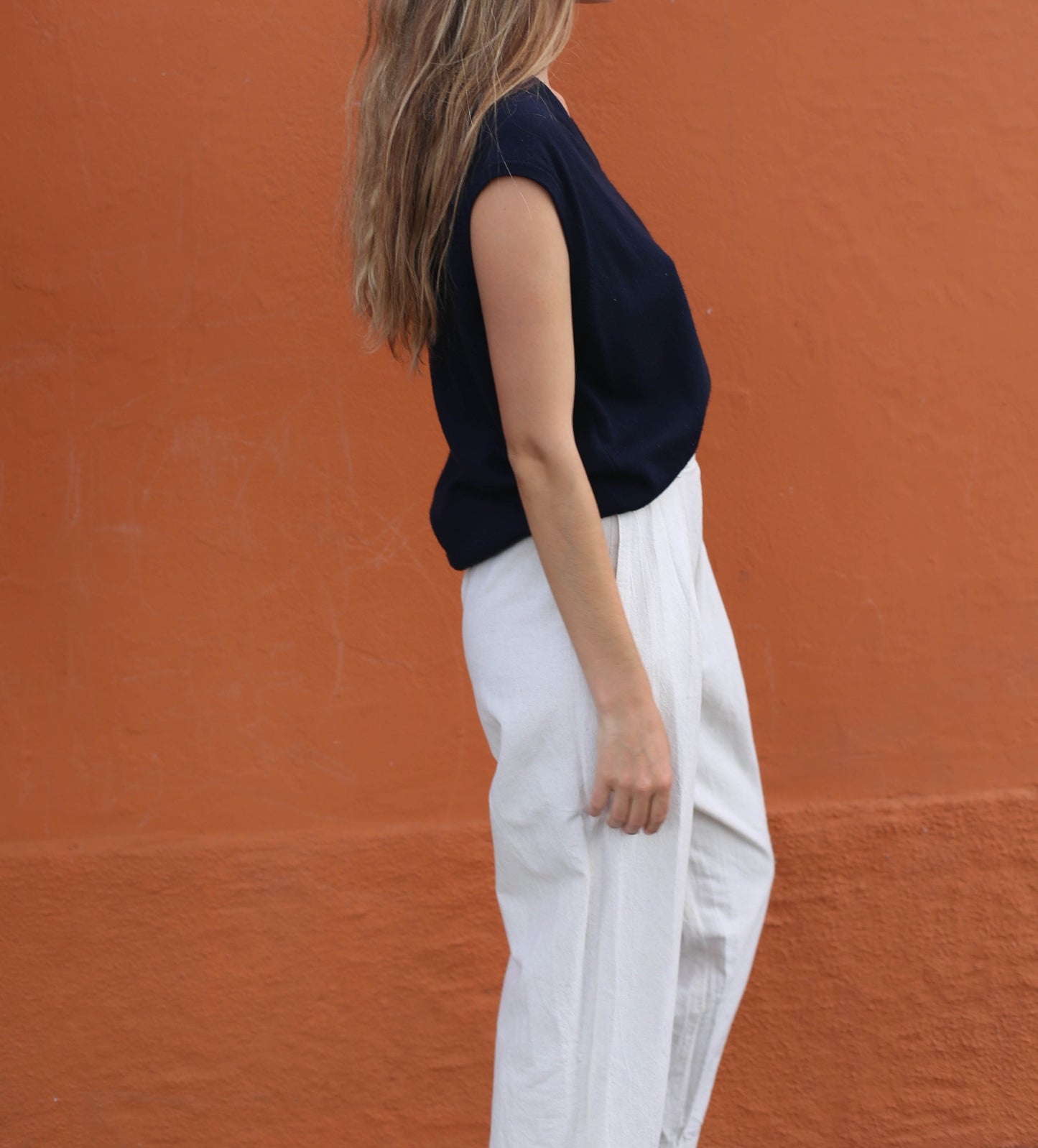 Pierre Cardin Navy Vintage Sweater Vest – Dark Academia Style Wool Blend Unisex Knit