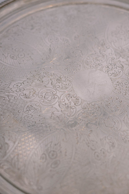 Silver Plated Round Serving Dish — additional view 5