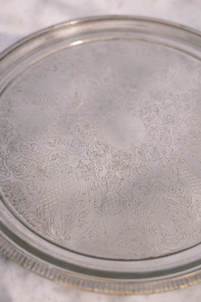 Silver Plated Round Serving Dish — additional view 6