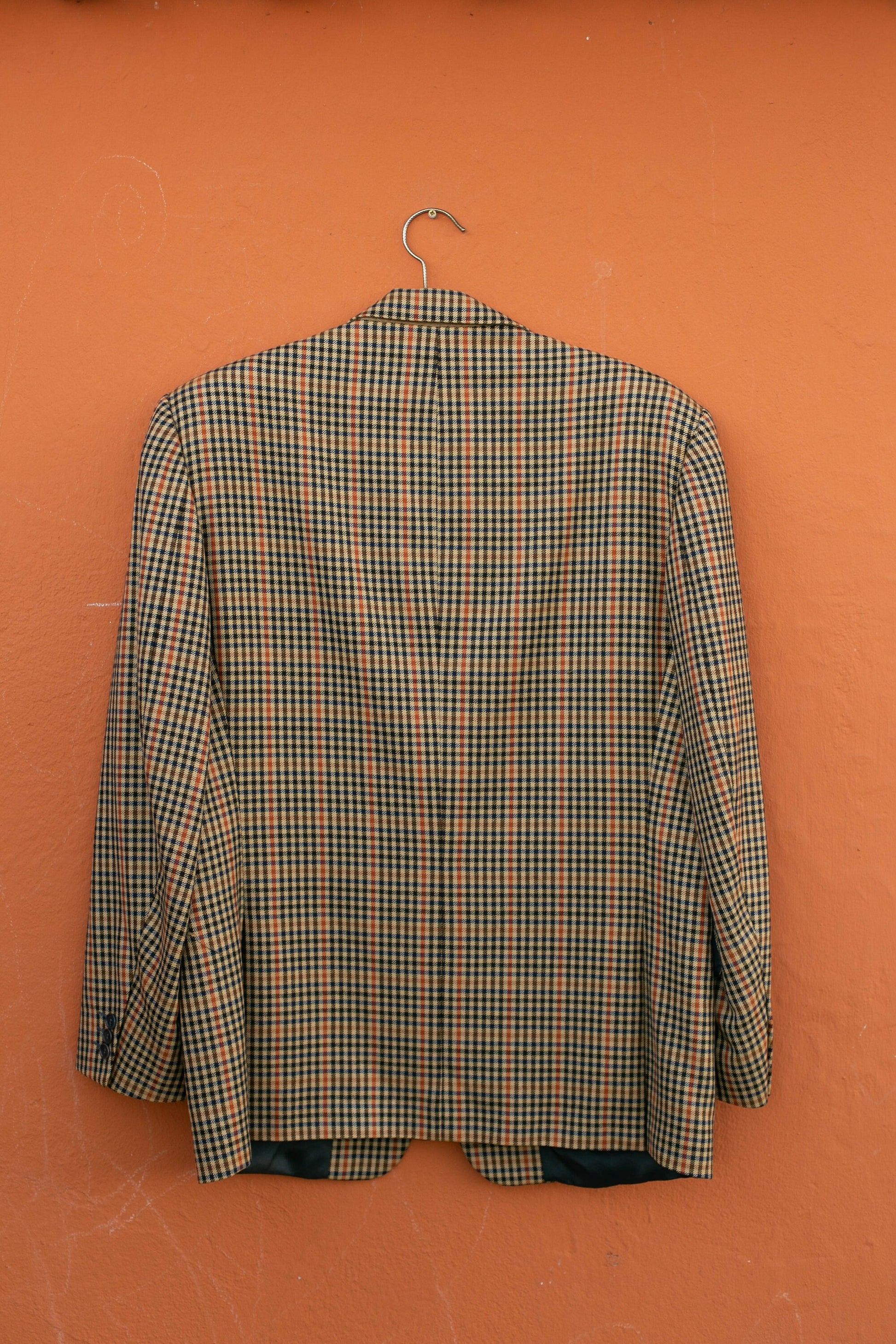 Light Academia autumn coat, True vintage smart blazer, Tartan jacket, Plaided winter blazer, Sophisticated autumn coat, Stylish jacket