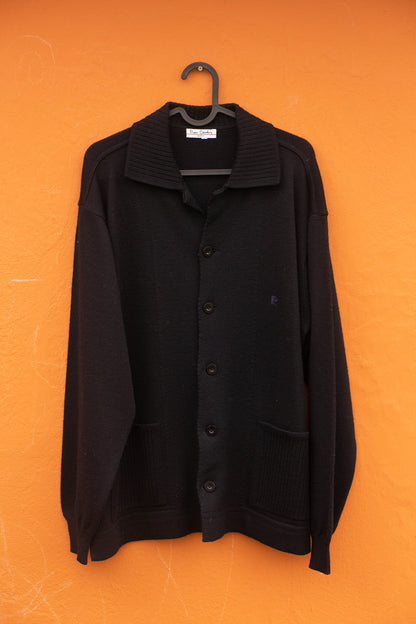 Vintage Pierre Cardin Navy Wool Cardigan — additional view 8