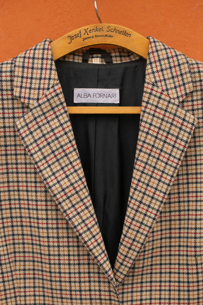 Alba Fornari Classic Wool Blend Plaid Blazer — additional view 7