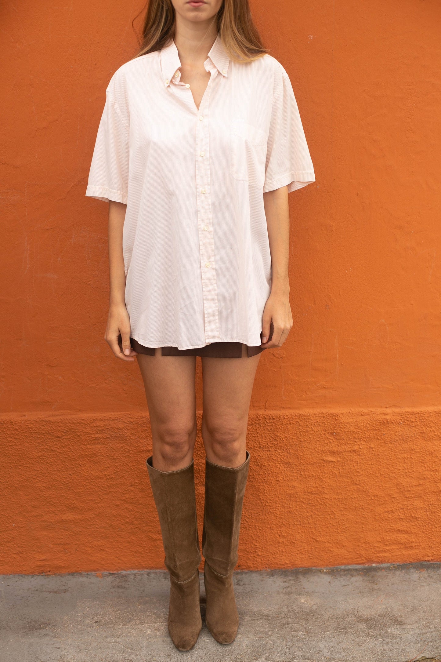 Emanuel Ungaro Striped Cotton Shirt - Classic Summer wear, Vintage designer clothing for men, XL