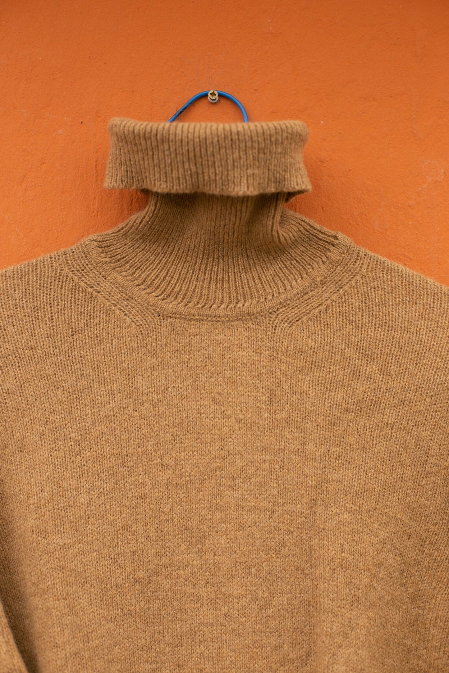 Light academia aesthetic jumper, Smart tan turtleneck jumper, Classic Wool Turtleneck Pullover in Tan