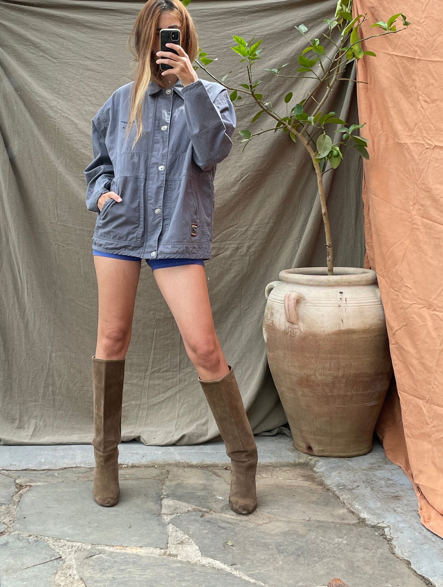 Vintage Nike Air Cotton Jacket M - 90s Retro Streetwear Zip-Up Coat, Urban Style 1990s Sportswear with Cozy Inner Pocket