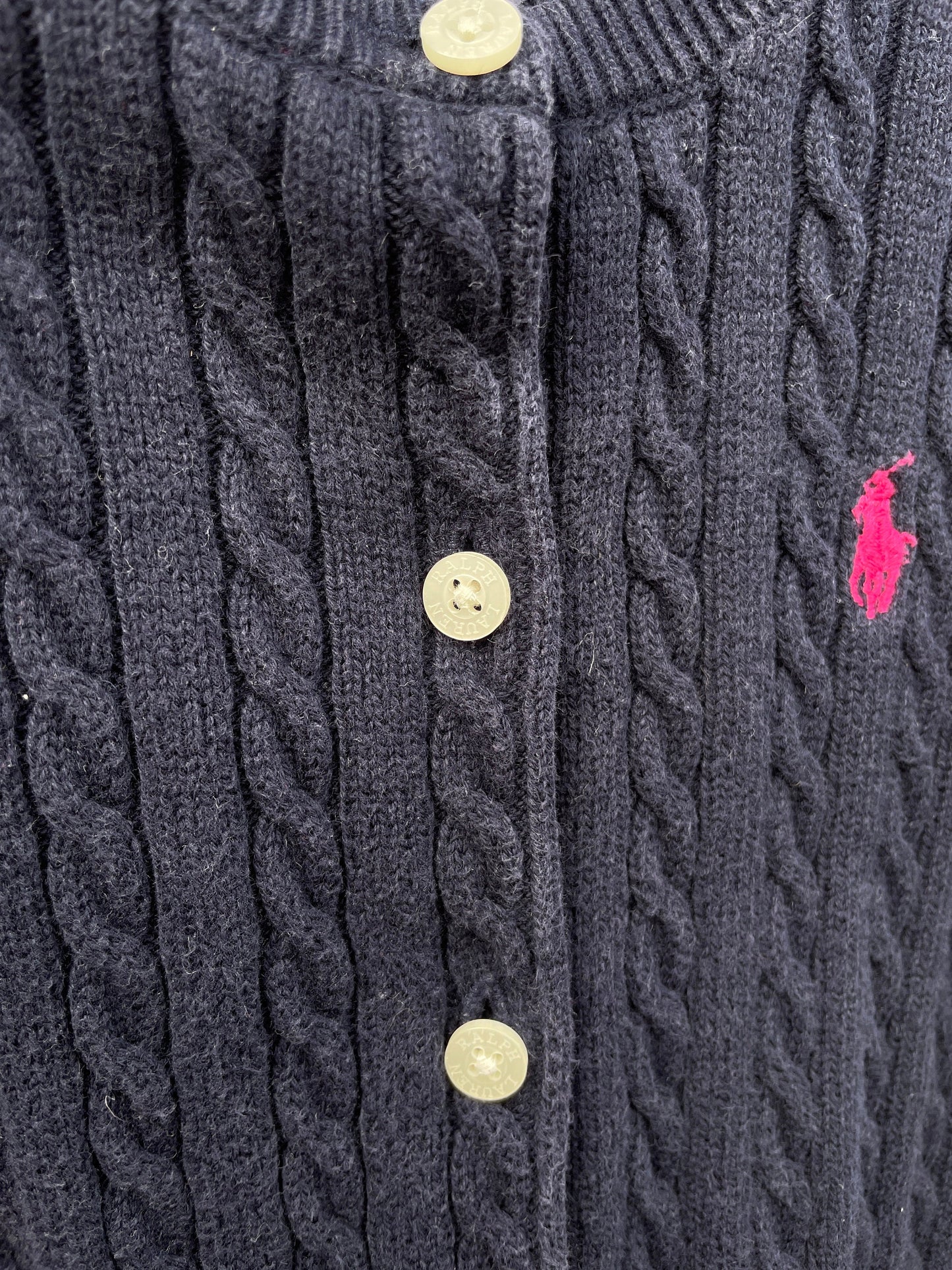 Classic Navy Blue Cotton Cardigan for Girls — additional view 5