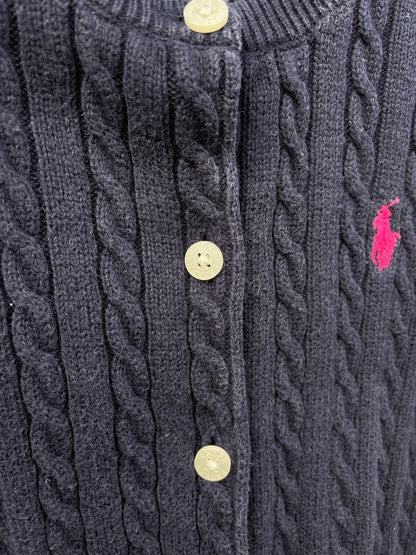 Classic Navy Blue Cotton Cardigan for Girls — additional view 5