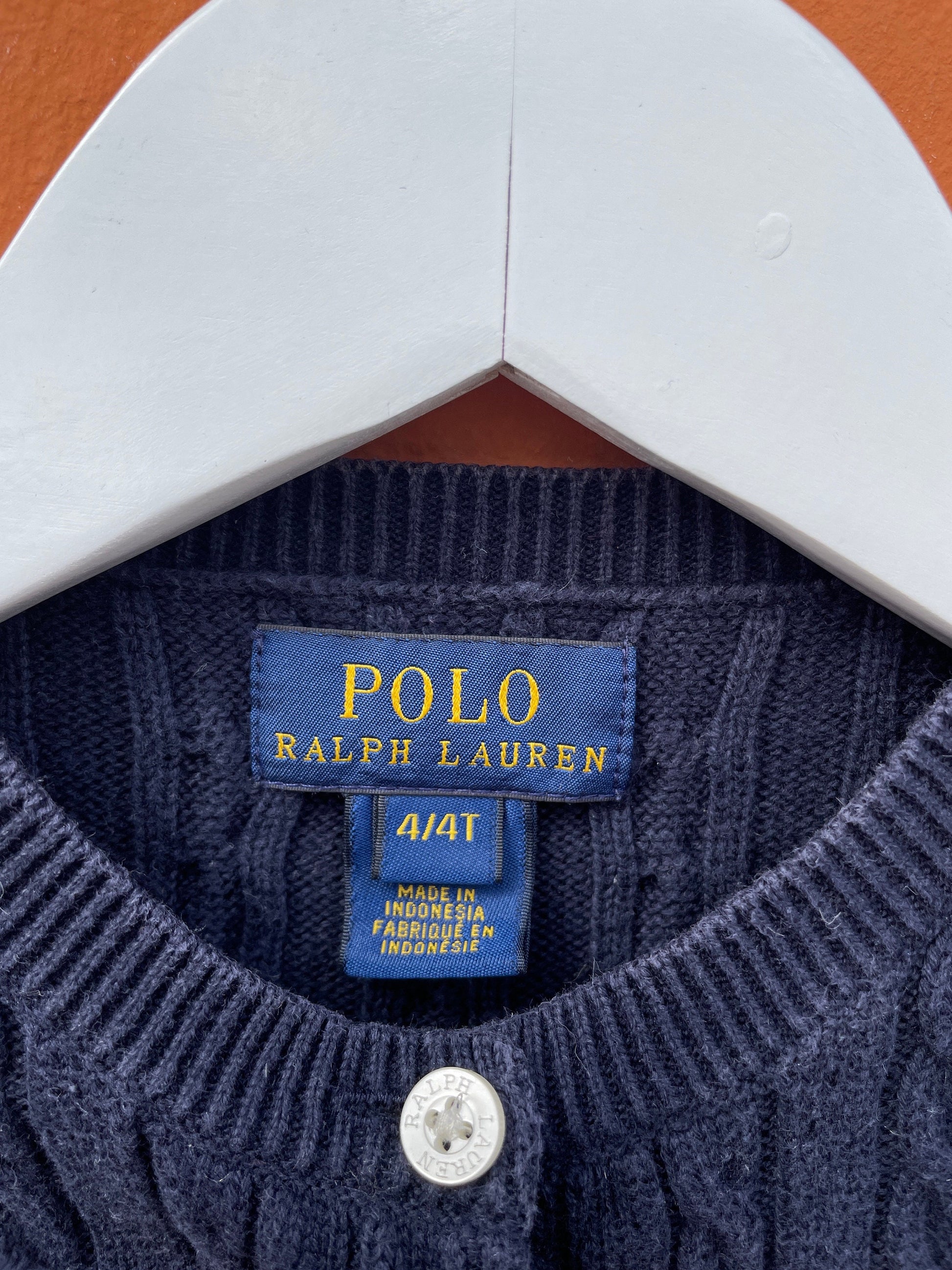 Classic Navy Blue Cotton Cardigan for Girls — additional view 6