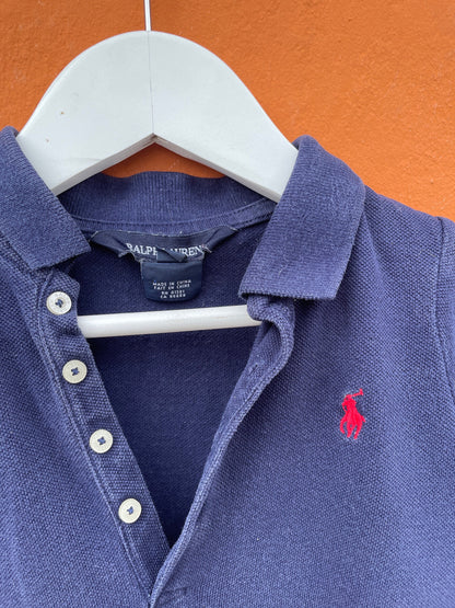 Ralph Lauren Navy Cotton Dress for Girls — additional view 8
