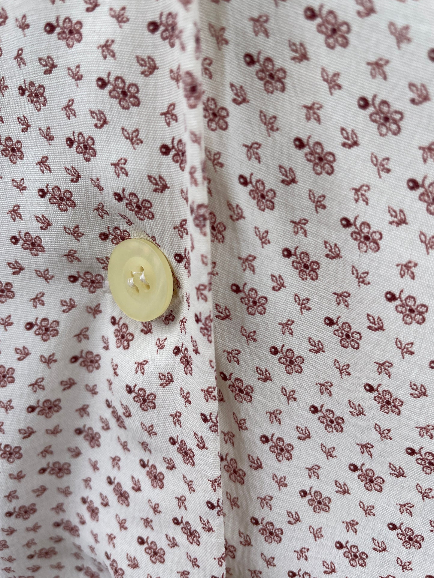Vintage Women's Floral Button-Up Shirt, Light Cottagecore Aesthetic top, Perfect summer wear, Feminine vintage clothing