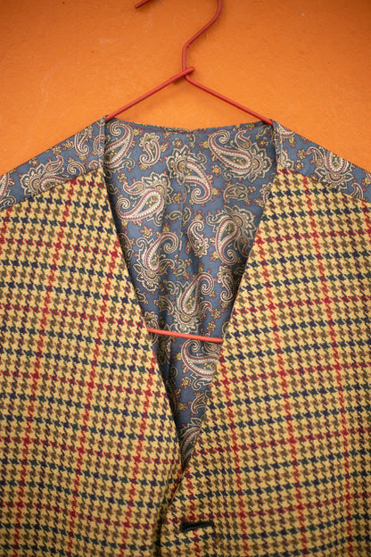Vintage 80s Dogtooth Wool Vest — additional view 7