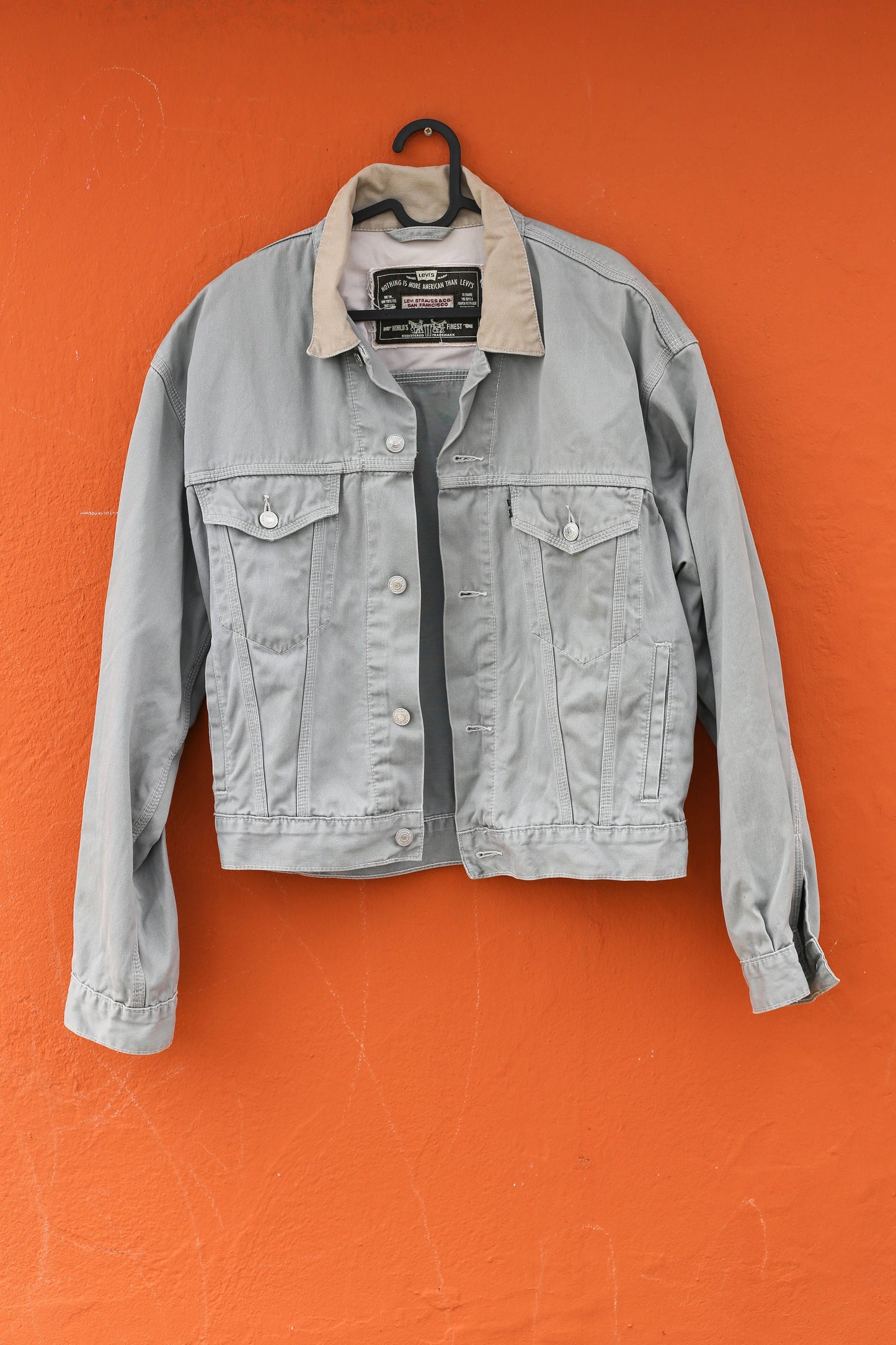 Levi's Light grey jean jacket, Men's M denim coat