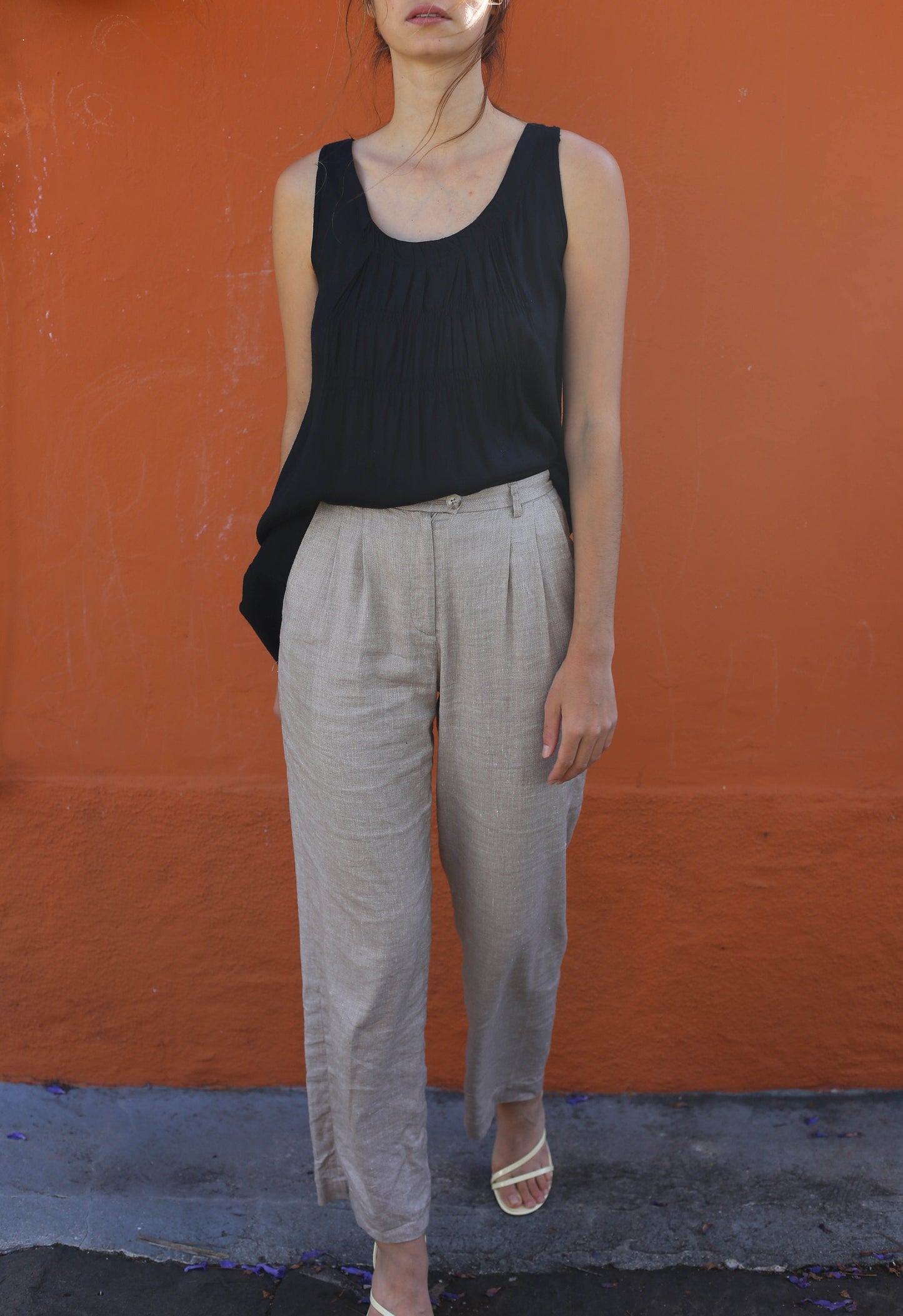 Lightweight Black Camisole Tunic for Women, Tag Size S, Perfect Summer Top