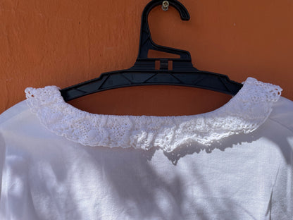 Vintage Dirndl-Style Cotton Cropped Top — additional view 6