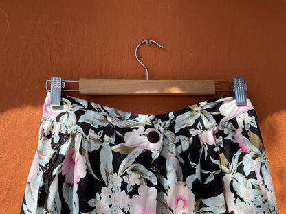 Vintage Floral Cotton Skirt in Pink — additional view 6