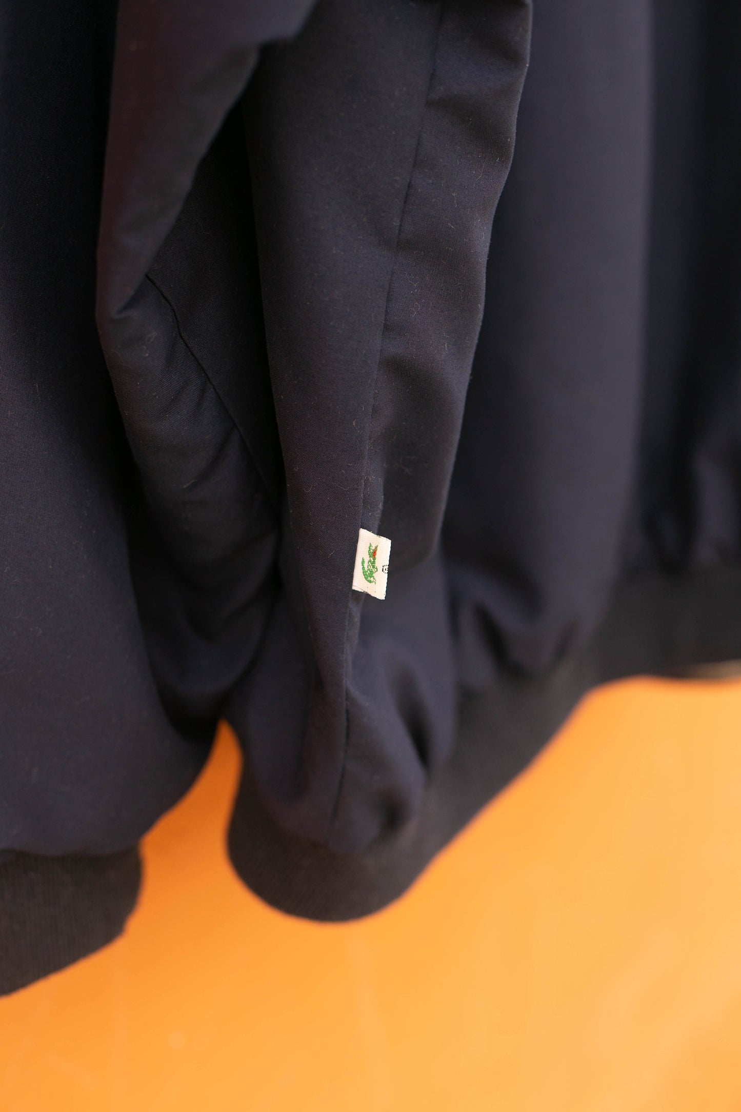 Vintage Lacoste Oversized Reversible Windbreaker Jacket, Men's XXL, Beige and Navy Blue, 80s 90s Fashion, Retro Sportswear