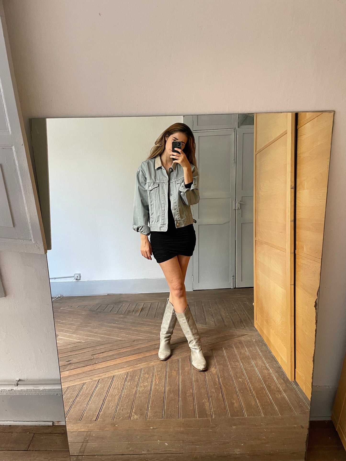 Levi's Light grey jean jacket, Men's M denim coat