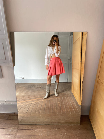 Vintage Pink Charlot Shorts, 70s Elegance — additional view 6