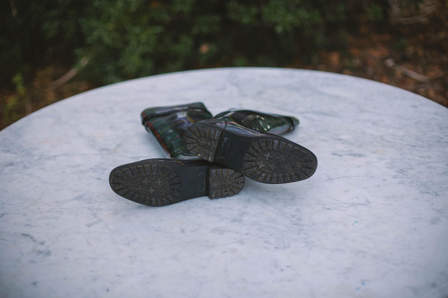 Ralph Lauren Plaid Wellington Boots – Size EU 40