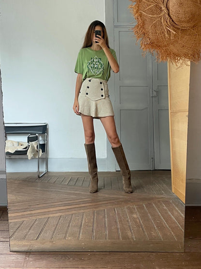 Vintage Green Cotton Men's T-Shirt — additional view 9