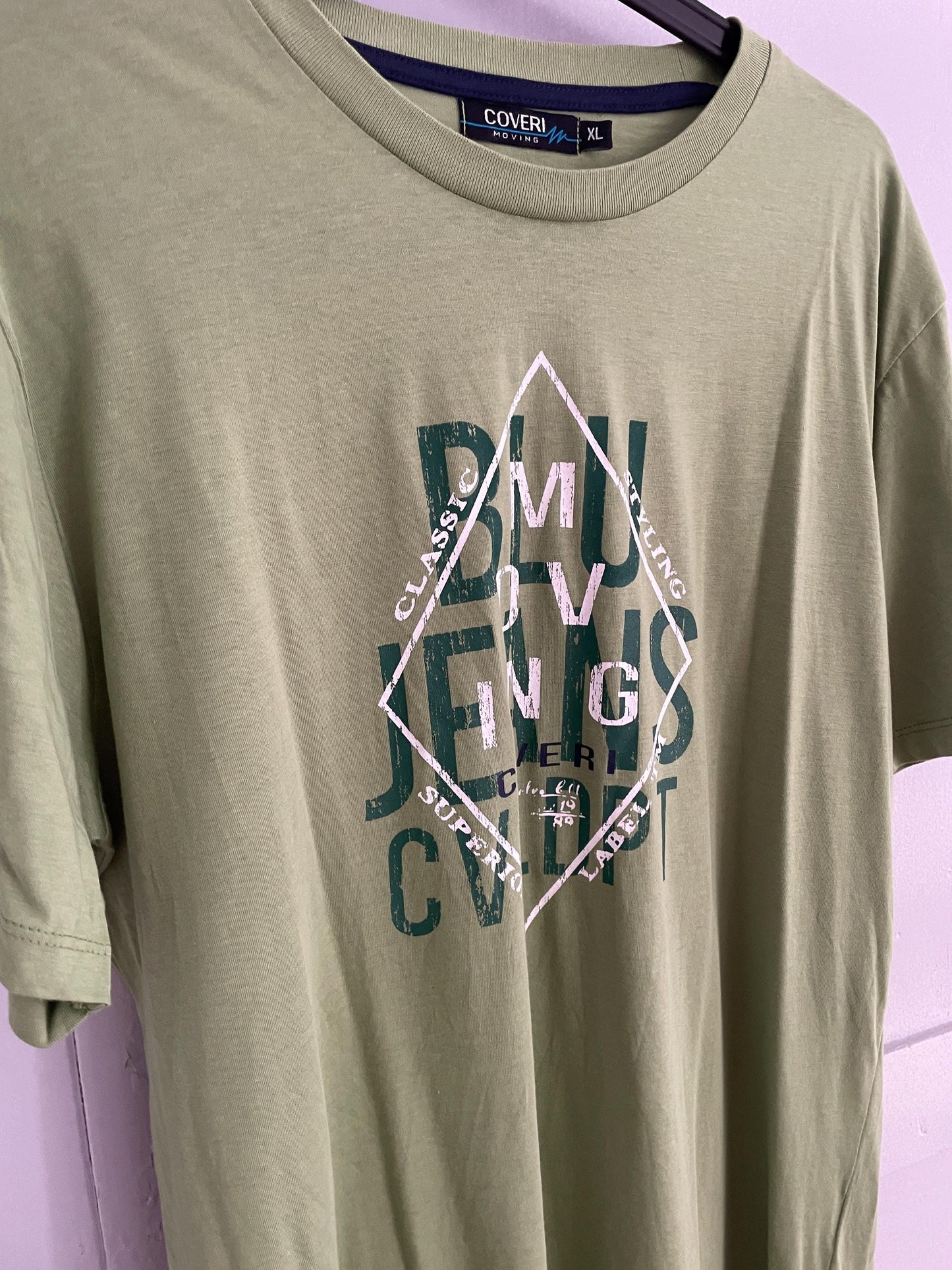 Vintage Green Cotton Men's T-Shirt — additional view 11