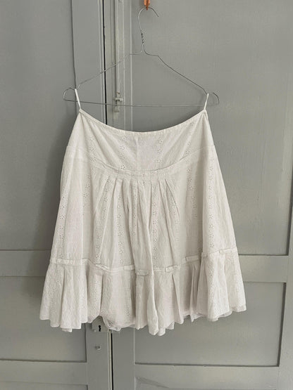 Marella White Eyelet Midi Skirt — additional view 10
