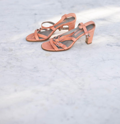 Vintage Pink Strappy ECCO Heels — additional view 11