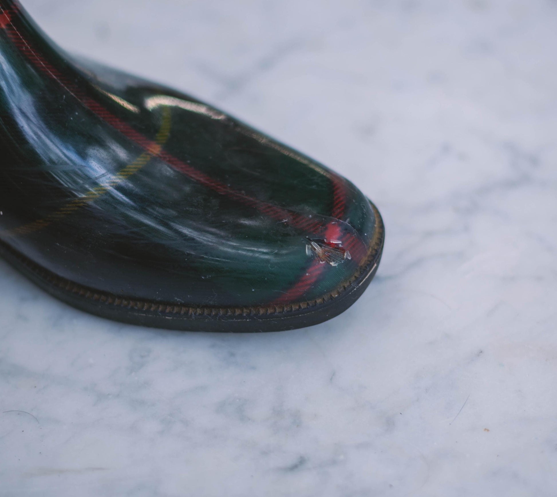 Ralph Lauren Plaid Wellington Boots – Size EU 40