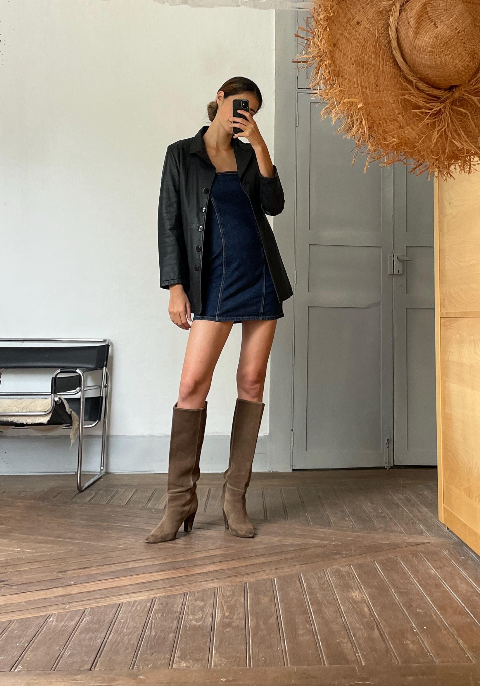 Vintage Italian Black Leather Jacket – Vera Pelle