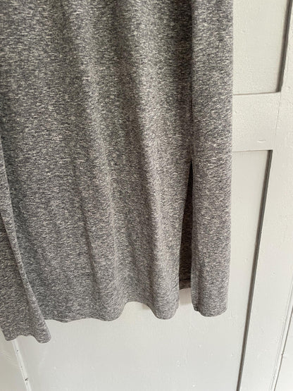 Long light grey winter maxi dress, Sandwich woman clothing size L