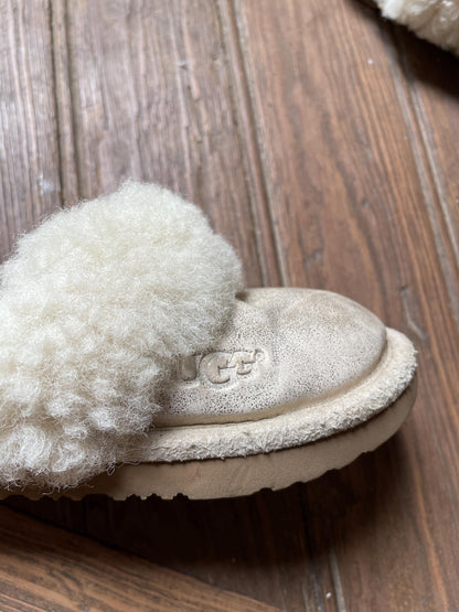 Vintage UGG Shearling Slippers Kids EU 26/27 Suede Wool