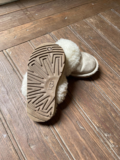 Vintage UGG Shearling Slippers Kids EU 26/27 Suede Wool