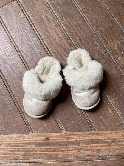 Vintage UGG Shearling Slippers Kids EU 26/27 Suede Wool