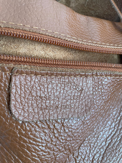Tan Leather Shoulder Tote — additional view 6