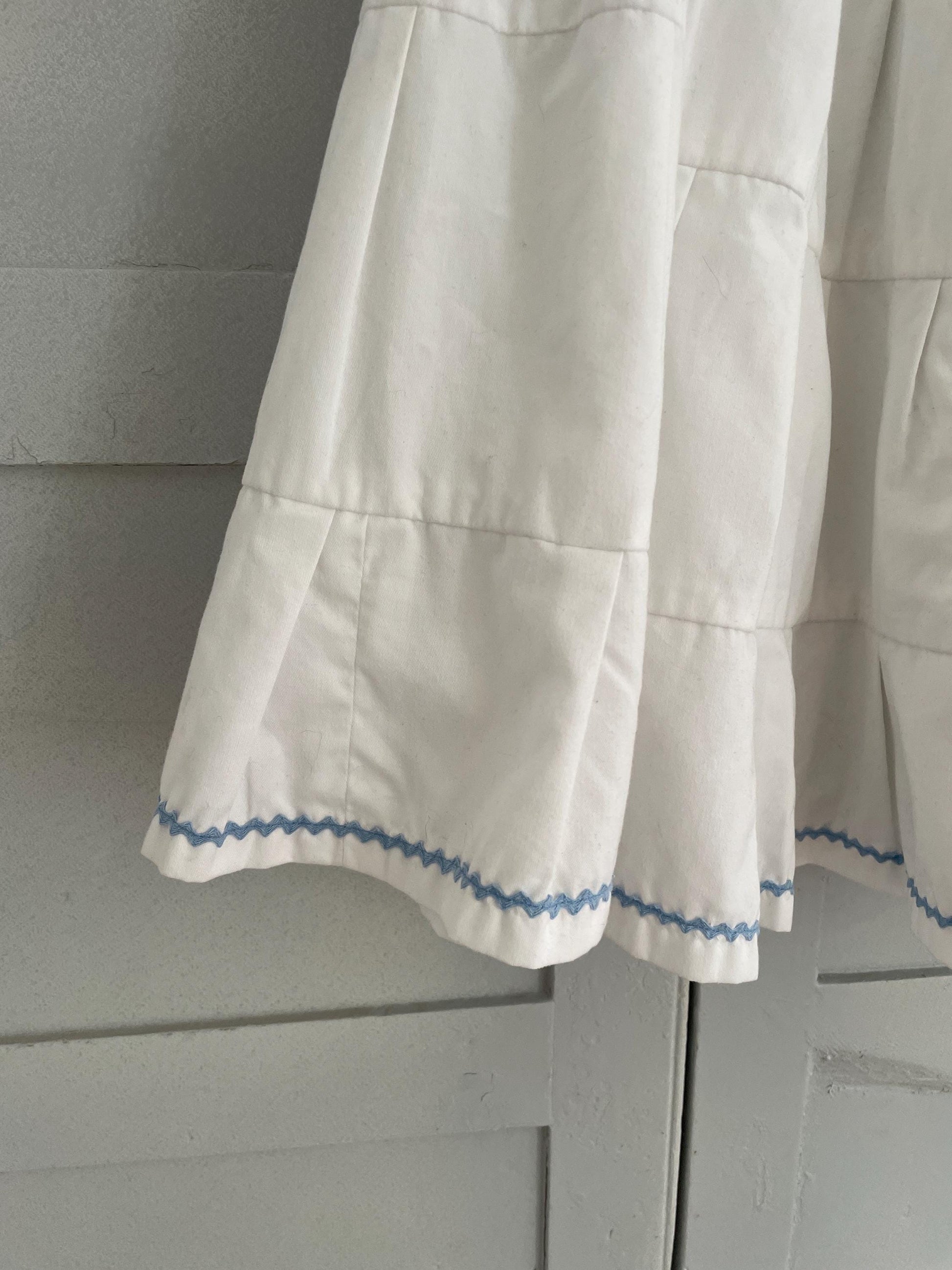 Vintage Cotton Midi Skirt | Cottagecore Summer Vibes | Handmade & Twirl-Ready