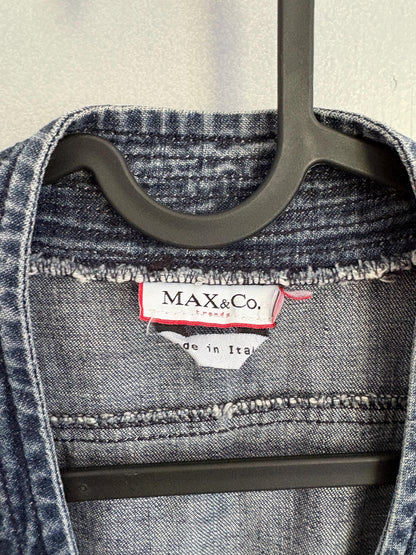 Vintage Max & Co. Denim Wrap Dress — additional view 5