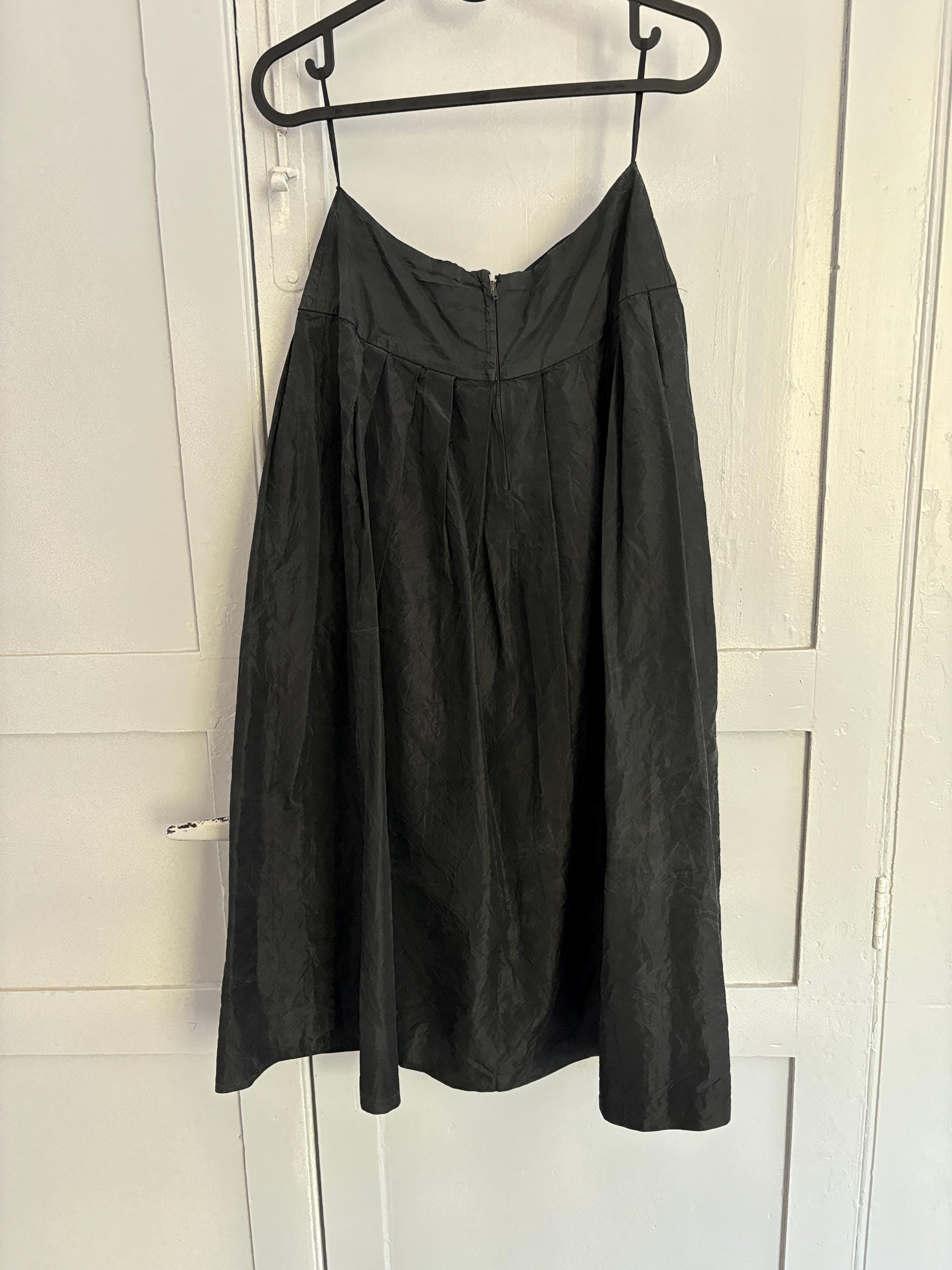 Vintage black midi skirt, Elegant Retro balloon skirt, Feminine high waist mid skirt, Festive midi skirt, 1940s - 1960s outfit