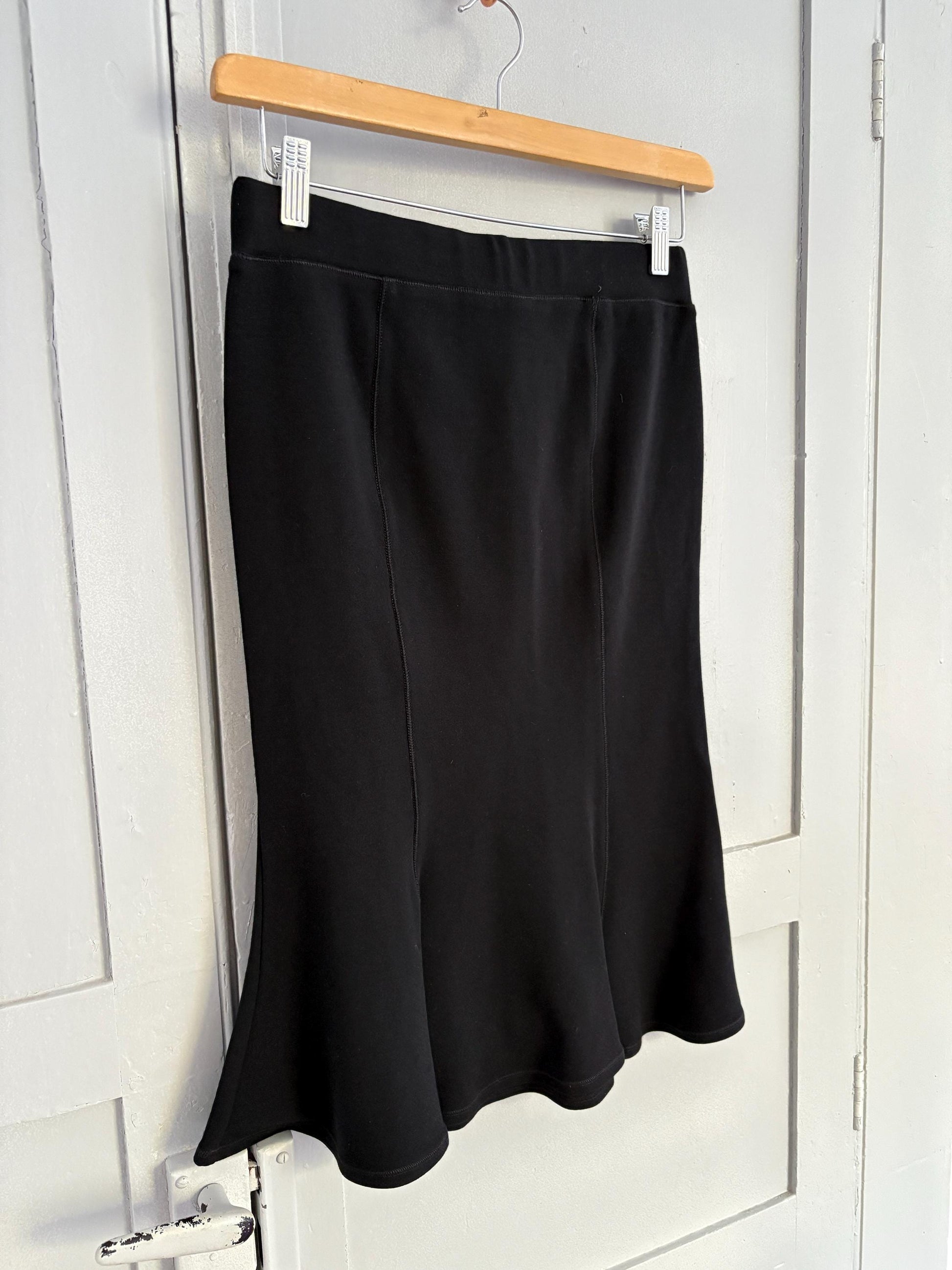 Vintage Liu Jo black midi skirt, Elegant formal pencil skirt, Designer clothing for women