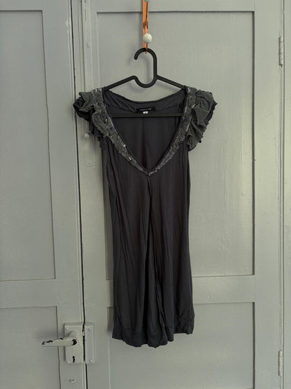 Grey Sequin Embellished Vintage Shirt — additional view 9