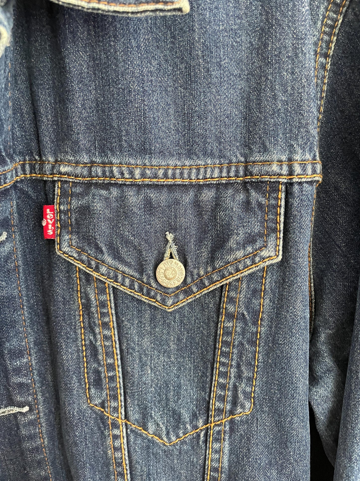 Levi's Light grey jean jacket, Men's M denim coat