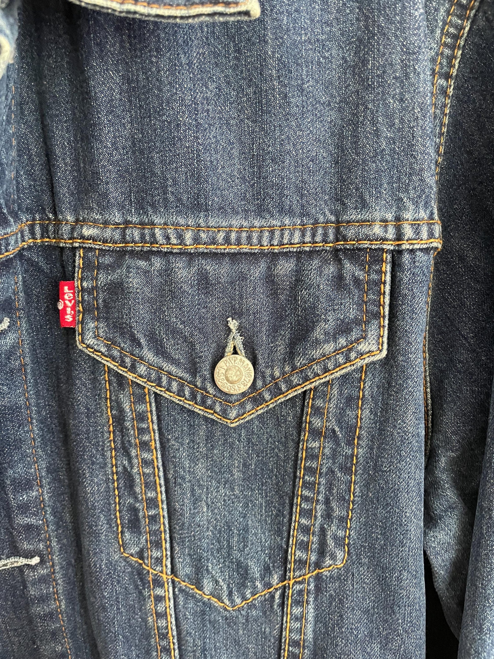 Levi's Light grey jean jacket, Men's M denim coat